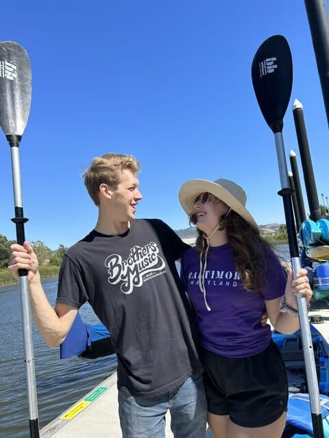 Couples Kayaking in Napa