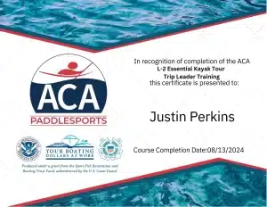 Napa kayak safety certification β ACA Level 1 & 2 Kayak Trip Leader training